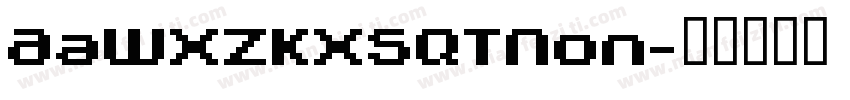 AaWXZKXSQTNon字体转换