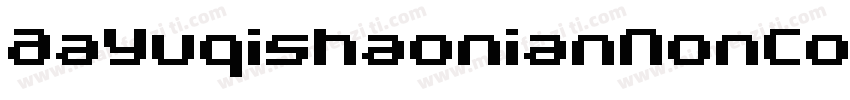 AaYuqishaonianNonCommercia字体转换