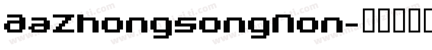 AaZhongsongNon字体转换