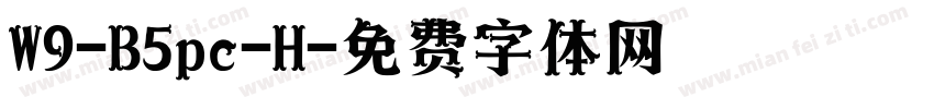 W9-B5pc-H字体转换