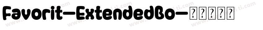 Favorit-ExtendedBo字体转换