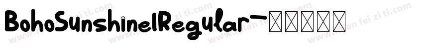 BohoSunshine1Regular字体转换
