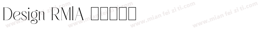 Design-RMlA字体转换