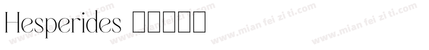 Hesperides字体转换