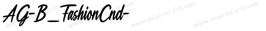 AG-B_FashionCnd字体转换