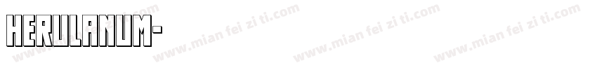 herulanum字体转换