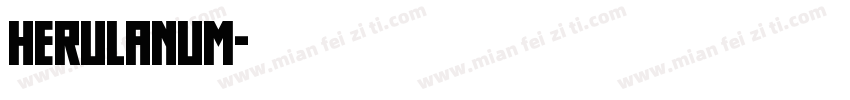 herulanum字体转换