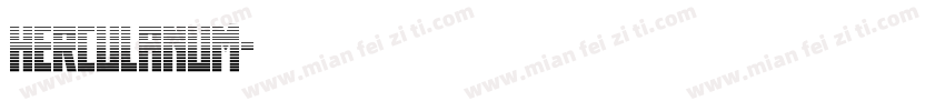 Herculanum字体转换