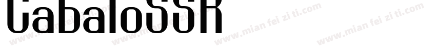 CabaloSSK字体转换
