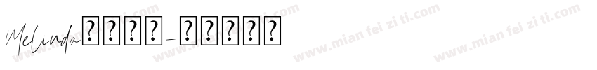 Melinda字体下载字体转换