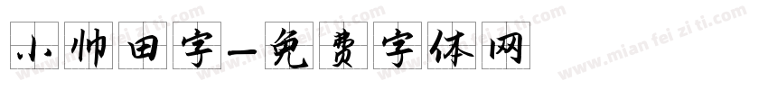 小帅田字字体转换