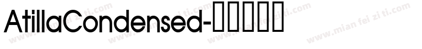 AtillaCondensed字体转换