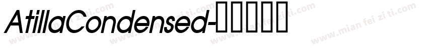 AtillaCondensed字体转换