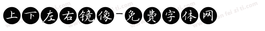 上下左右镜像字体转换