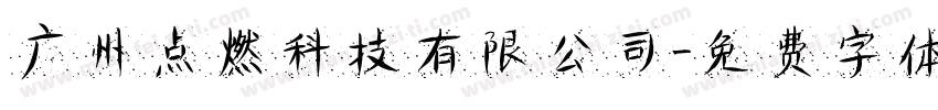 广州点燃科技有限公司字体转换