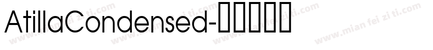 AtillaCondensed字体转换