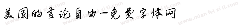 美国的言论自由字体转换