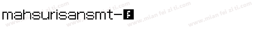 mahsurisansmt字体转换