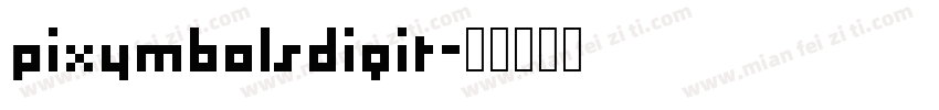 pixymbolsdigit字体转换