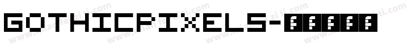GothicPixels字体转换
