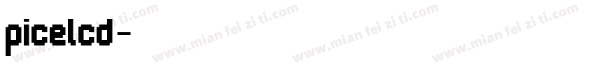 picelcd字体转换