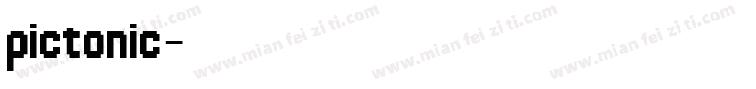 pictonic字体转换