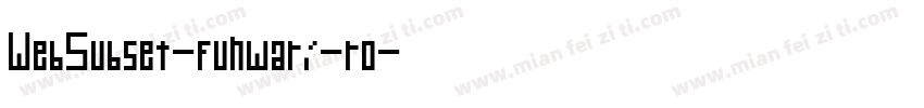 WebSubset-funwari-ro字体转换