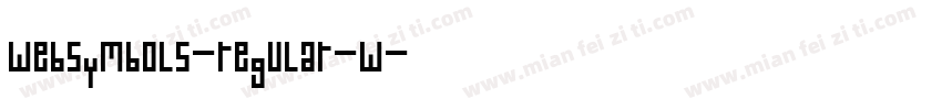 websymbols-regular-w字体转换