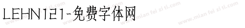 LEHN121字体转换