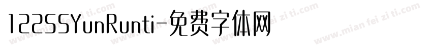 122SSYunRunti字体转换