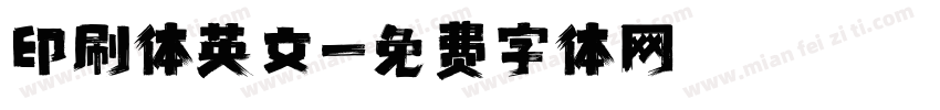 印刷体英文字体转换