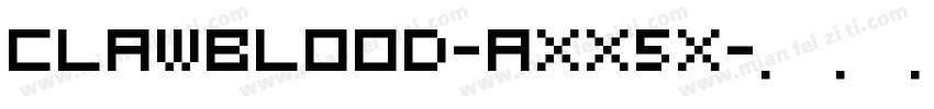 Clawblood-axx5x字体转换