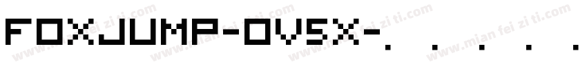 Foxjump-ov5x字体转换