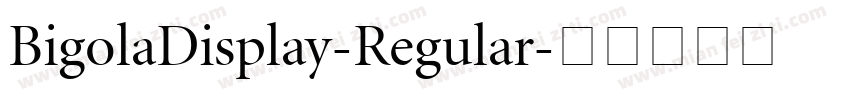 BigolaDisplay-Regular字体转换