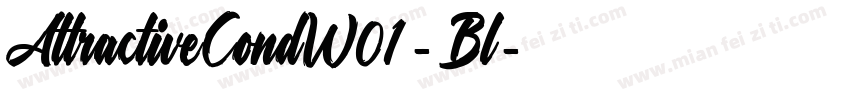 AttractiveCondW01-Bl字体转换