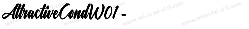AttractiveCondW01字体转换