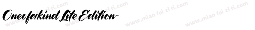 OneofakindLiteEdition字体转换