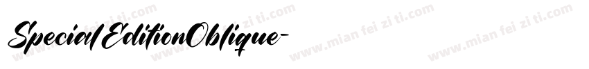 SpecialEditionOblique字体转换