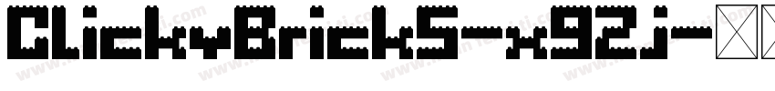 ClickyBricks-xgZj字体转换