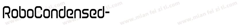 RoboCondensed字体转换