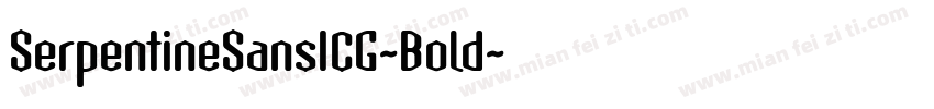 SerpentineSansICG-Bold字体转换