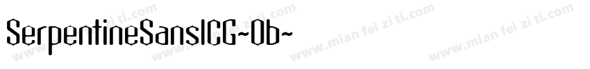 SerpentineSansICG-Ob字体转换