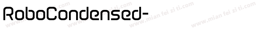 RoboCondensed字体转换