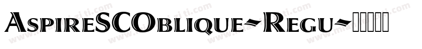 AspireSCOblique-Regu字体转换