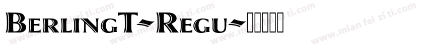 BerlingT-Regu字体转换