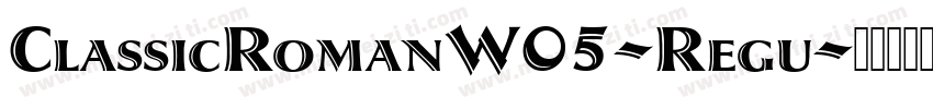 ClassicRomanW05-Regu字体转换