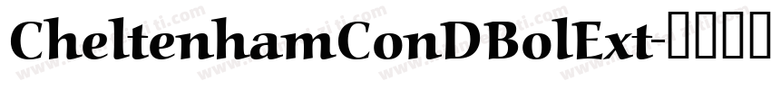 CheltenhamConDBolExt字体转换