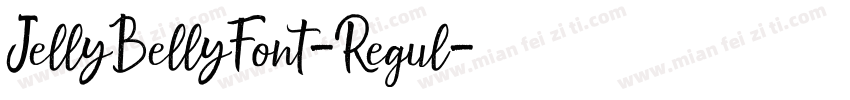 JellyBellyFont-Regul字体转换
