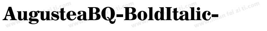 AugusteaBQ-BoldItalic字体转换
