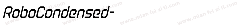 RoboCondensed字体转换